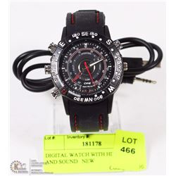 DIGITAL WATCH WITH HD CAMERA AND SOUND   NEW