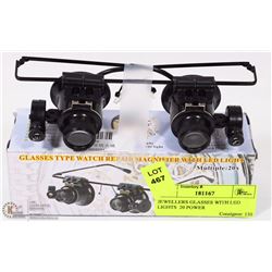 JEWELLERS GLASSES WITH LED LIGHTS  20 POWER