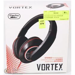 VORTEX ELECTRA OVEREAR HEADPHONES   BLACK