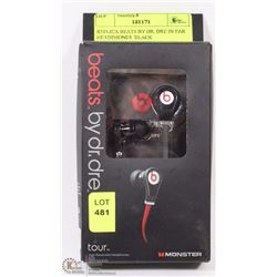 REPLICA BEATS BY DR. DRE IN EAR HEADPHONES  BLACK