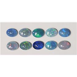 2) 10 GENUINE OPAL TRIPLET STONES