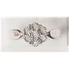 Image 1 : 3) TWO STERLING SILVER 7 DIAMOND FLORAL RINGS