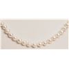 Image 1 : 12) STERLING SILVER FRESHWATER PEARL NECKLACE