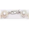 Image 2 : 12) STERLING SILVER FRESHWATER PEARL NECKLACE
