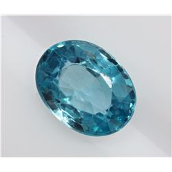 13) GENUINE RARE BLUE ZIRCON GEMSTONE