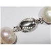 Image 2 : 21) ST. SILVER CZ CLASP FRESHWATER PEARL NECKLACE