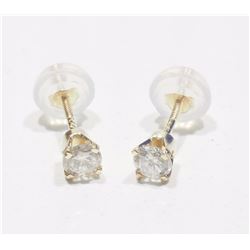 22) 14K WHITE GOLD DIAMOND (0.20CT) STUD EARRINGS