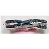 Image 1 : 24) STERLING SILVER BLUE & WHITE DIAMOND RING