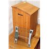Image 1 : WOOD POTATO BIN SOLD WITH WEIGH SCALE