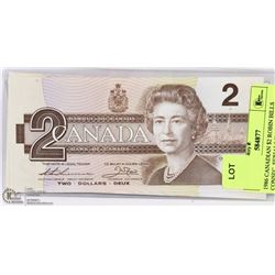 1986 CANADIAN $2 ROBIN BILLS CONSEC. SERIALS X 10