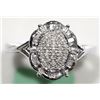 Image 1 : 26) 10K WHITE GOLD DIAMOND ANTIQUE STYLE RING