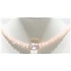 Image 2 : 36) 18K Y.GOLD CLASP ROSE QUARTZ NECKLACE WITH