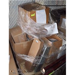 PALLET WITH MANY NEW DAMPERS AND GRILLS,