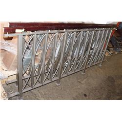 2 METAL AND WOOD RAILINGS