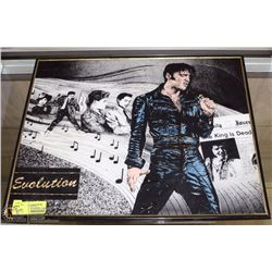 ELVIS EVOLUTION FRAMED PICTURE