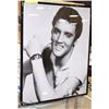 Image 1 : BLACK AND WHITE FRAMED ELVIS PICTURE