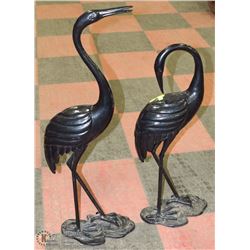 PAIR OF METAL YARD CRANES