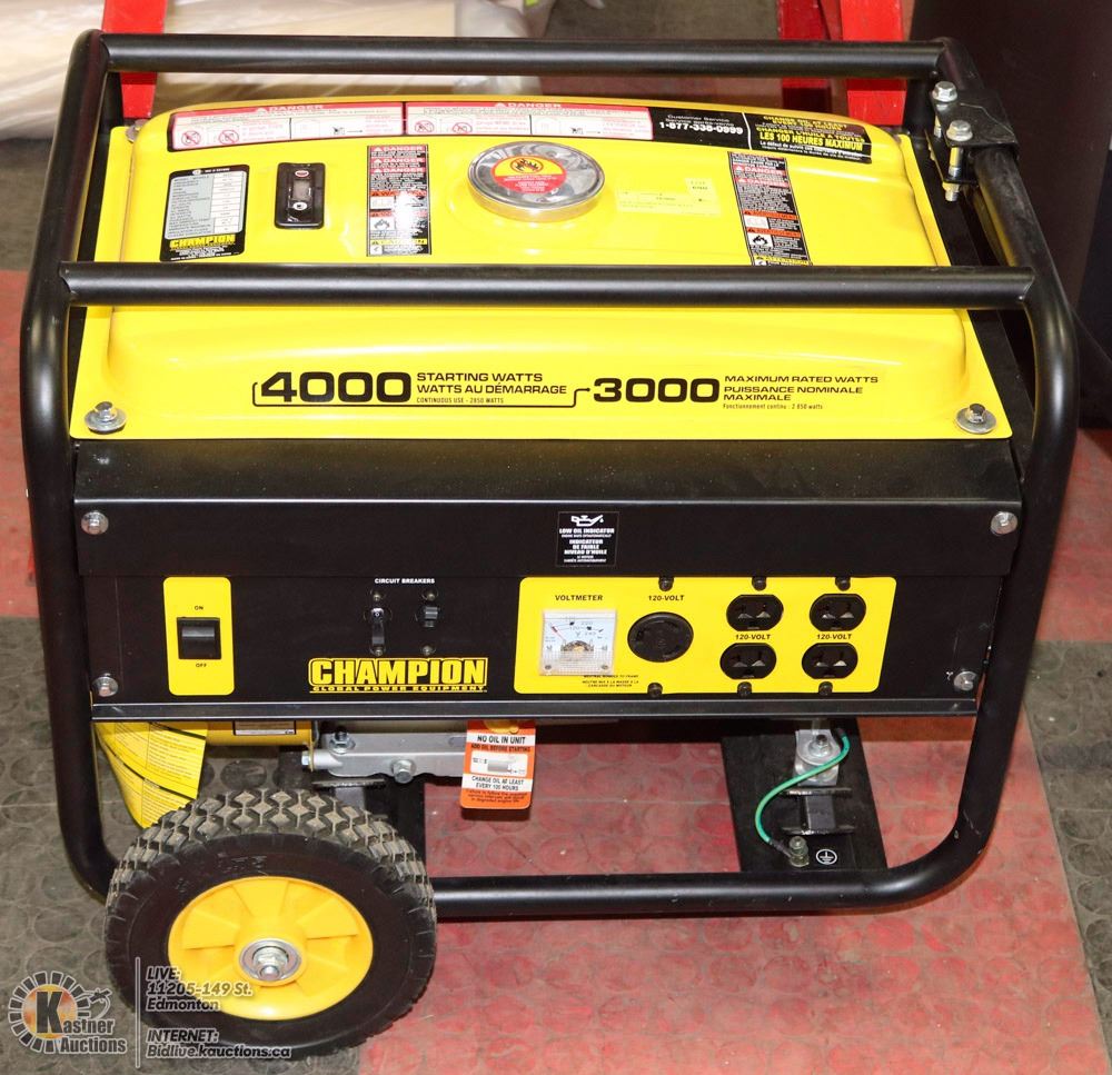NEW CHAMPION 3000 WATT GENERATOR