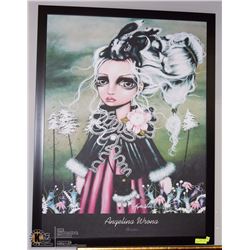 FRAMED ANGELINA WRONA PRINT "ANGORA".