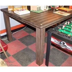 RUSTIC WOOD STYLE 56" X 55" X 35"H BAR HEIGHT