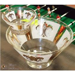 VINTAGE FLEUR DE LE CHIP & DIP BOWL SET