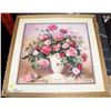 Image 1 : GOLD TONE FRAMED FLORAL PICTURE