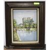 Image 1 : WATERFRONT OIL PAINTING BY DAVIDSON 20"X24"