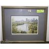Image 1 : EDMONTON SKYLINE PICTURE MATTED & FRAMED BY