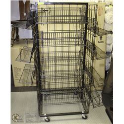 COMMERCIAL BLACK WIRE RACK