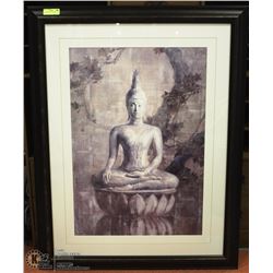 LARGE FRAMED BUDDHA PICTURE 35"X45"