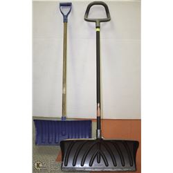 PAIR OF SNOW SHOVELS.