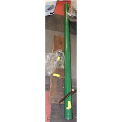 32" GROUNDING PLATE AND QUALI-T-FAB TELEPOST