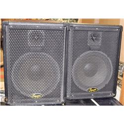 PAIR OF FENDER SQUIRE 4 SPEAKERS  18" HIGH
