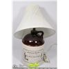 Image 1 : FOLK ART LIQUOR & BEER PORCELAIN JUG LAMP WITH