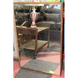 WOOD FRAMED MIRROR
