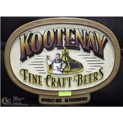 KOOTENAY FINE CRAFT BEER SIGN  18"X24"