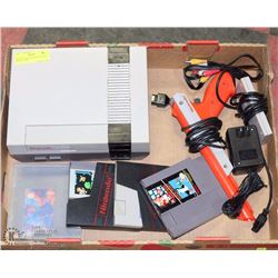 ORIGINAL NES NINTENDO SYSTEM WITH 4 GAMES