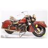 Image 1 : INDIAN MOTORCYCLE WOODEN STATUE 24"X10" TALL
