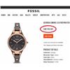 Image 2 : BRAND NEW FOSSIL GEORGIA SMOKE LEATHER WATCH
