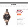 Image 2 : BRAND NEW FOSSIL GEORGIA SMOKE LEATHER WATCH