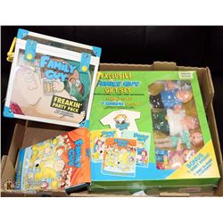 NEW FAMILY GUY GIFT SET INCL VOLUME 1,2,3  T-SHIRT