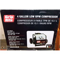GRIPRITE 4 GALLON LOW RPM AIR COMPRESSOR