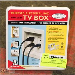 RECESSED ELECTRICAL TV BOX