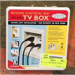 RECESSED ELECTRICAL TV BOX