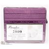 Image 1 : BAMBOO HOME LUXURY 4PC PURPLE SHEET SET 2800