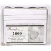 Image 1 : BAMBOO HOME LUXURY 4PC WHITE SHEET SET 2800