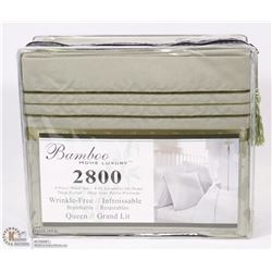 BAMBOO HOME LUXURY 4PC OLIVE SHEET SET 2800