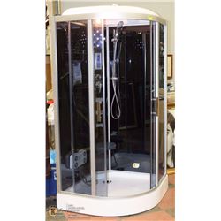 STEAM SHOWER, CORNER UNIT WITH BODY JETS, LED