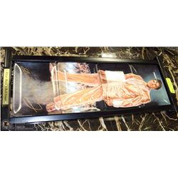 ELVIS PRESLEY "ROCK AND ROLL GIANT" 4 PLATE FRAMED