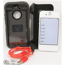 WHITE iPHONE 4 WITH OTTERBOX